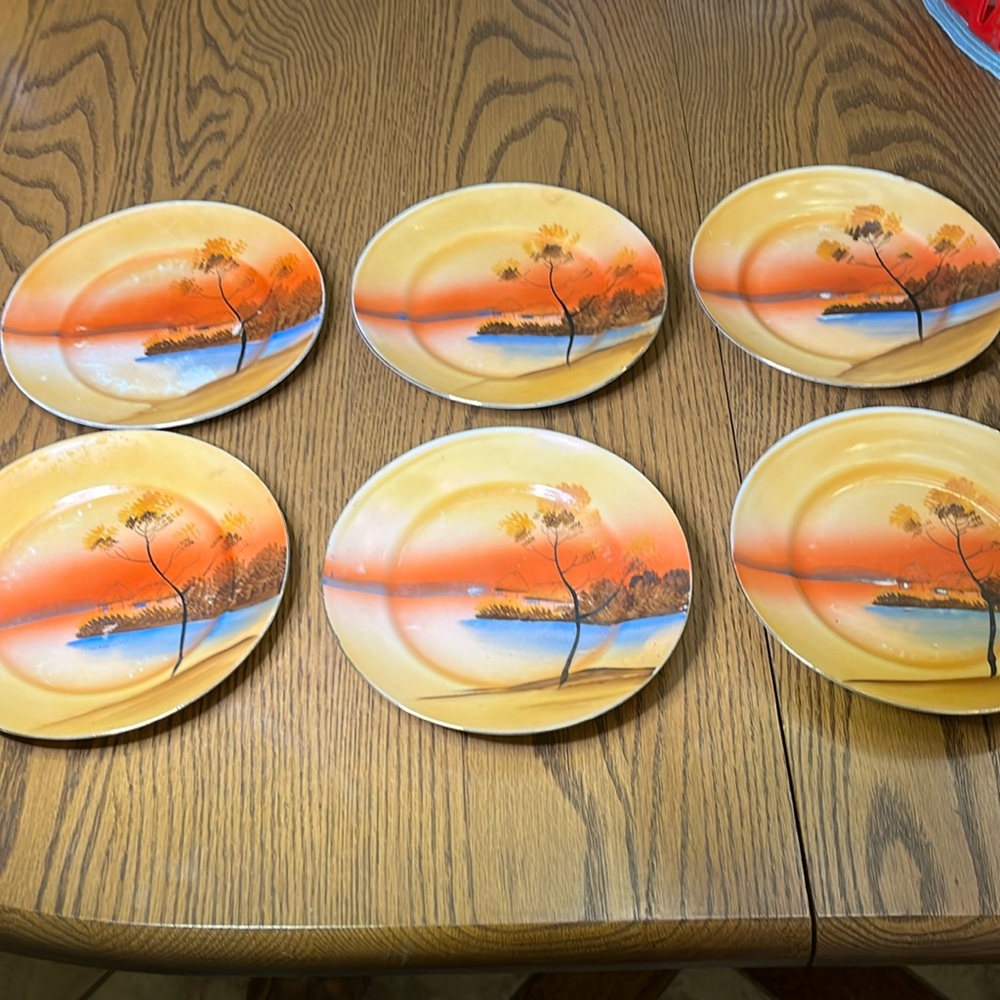 Hand painted plates
